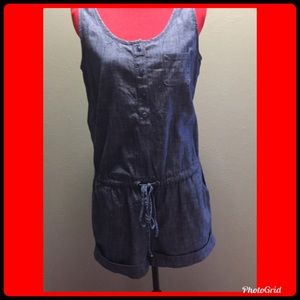 FABULOUS DENIM LUCKY BRAND SHORTS JUMP SUIT